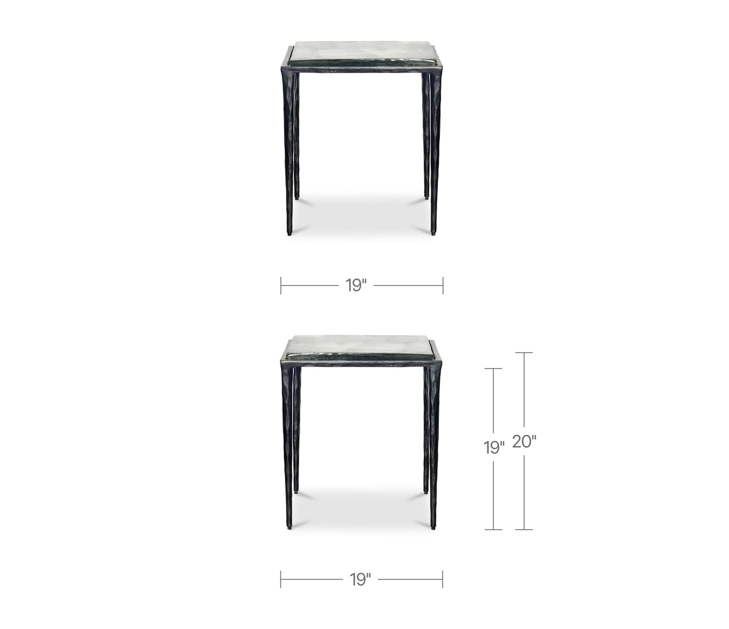 Mari Clear Side Table - Ornate Home