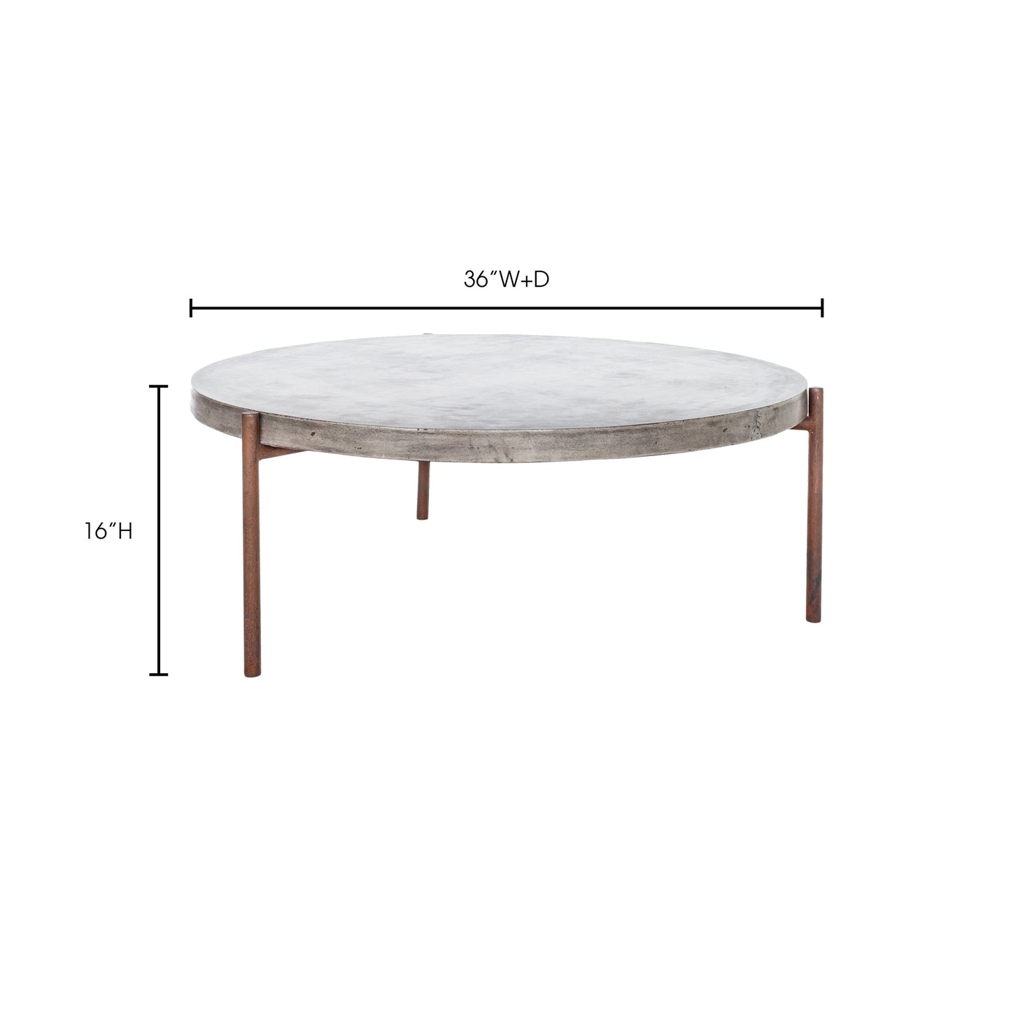 Mendez Dark Grey Outdoor Coffee Table - Ornate Home