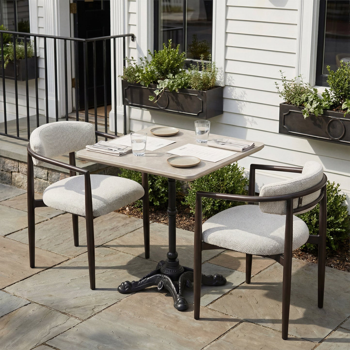 Midori White Outdoor Dining Chair - Ornate Home