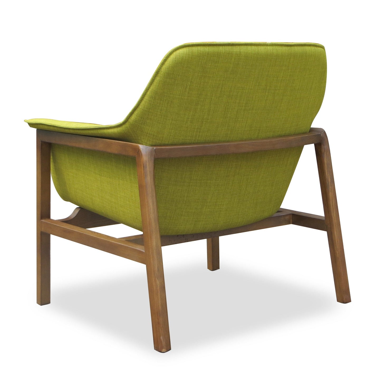 Miller Accent Chair in Green and Walnut (set of 2) - Ornate Home