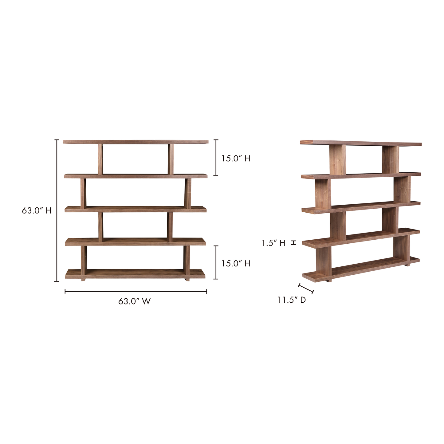 Miri Brown Large Shelf - Ornate Home