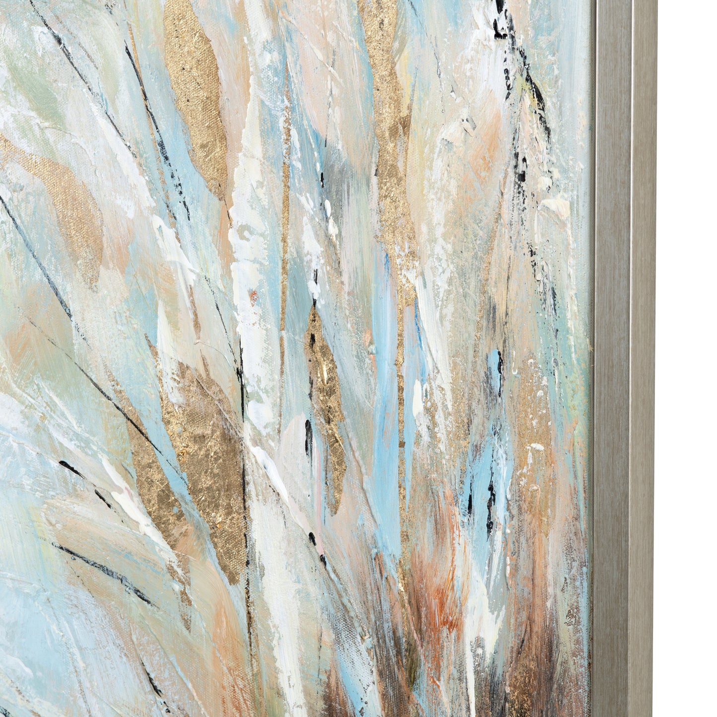 Monroe Blue/Gold Canvas - Ornate Home
