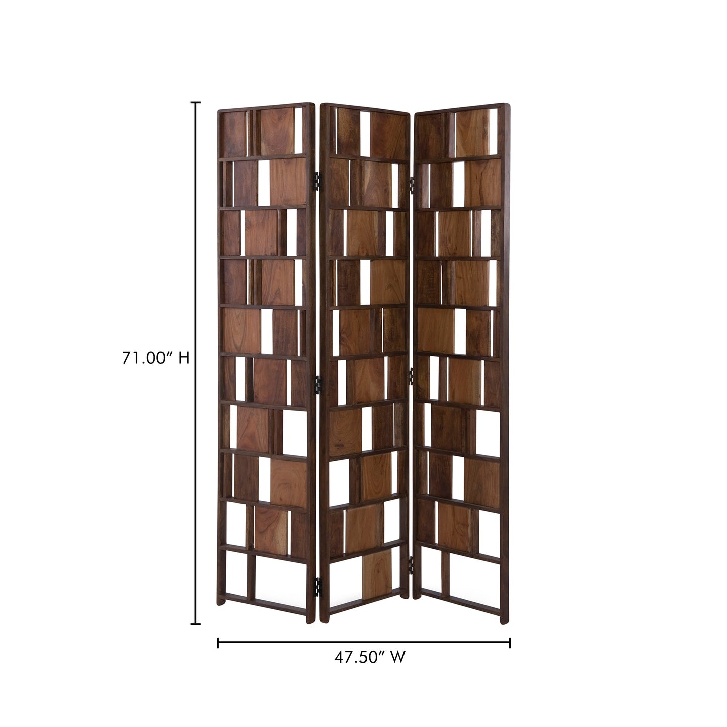 Multi Brown Panel Screen - Ornate Home