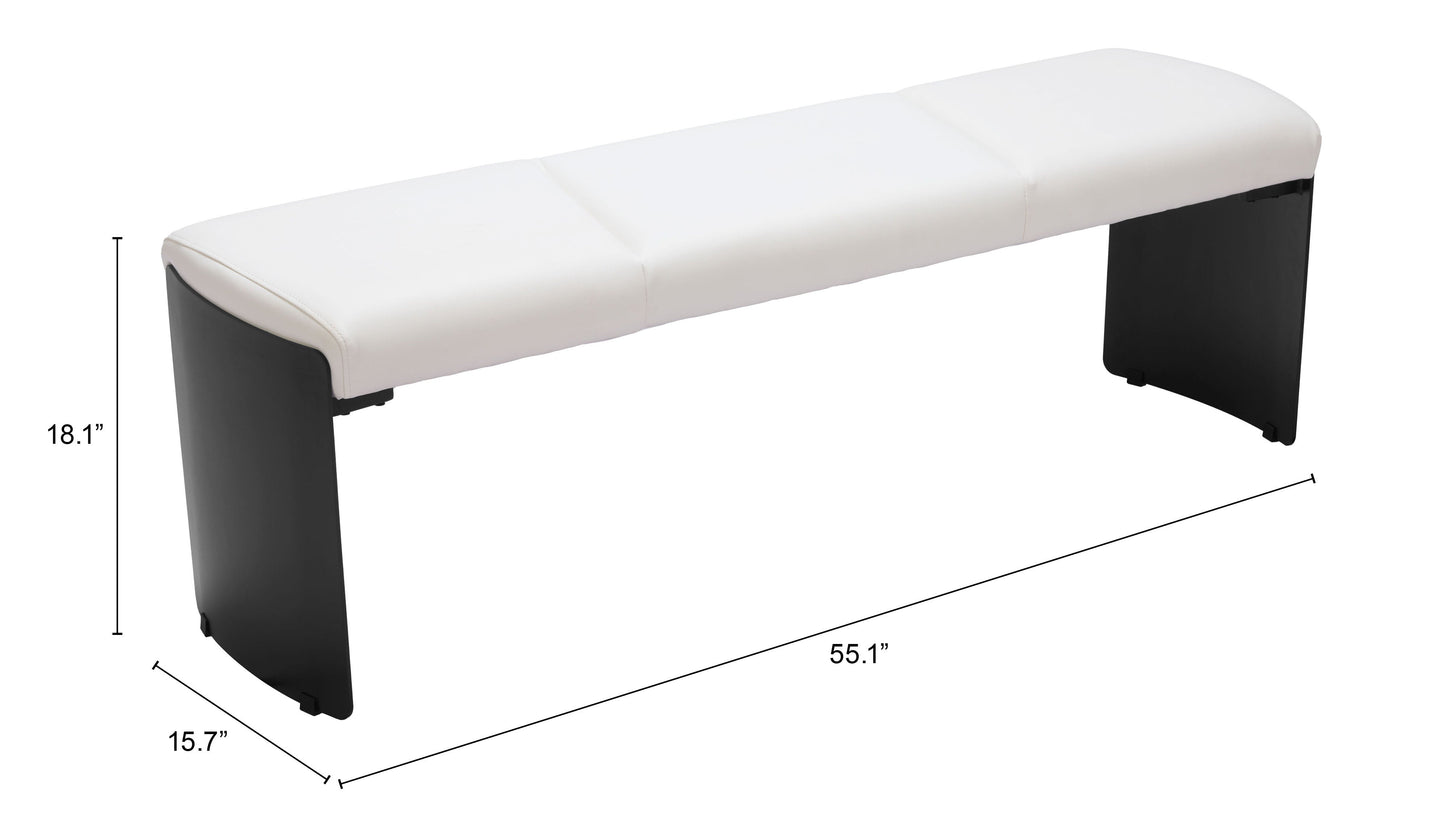 Mur White Bench - Ornate Home