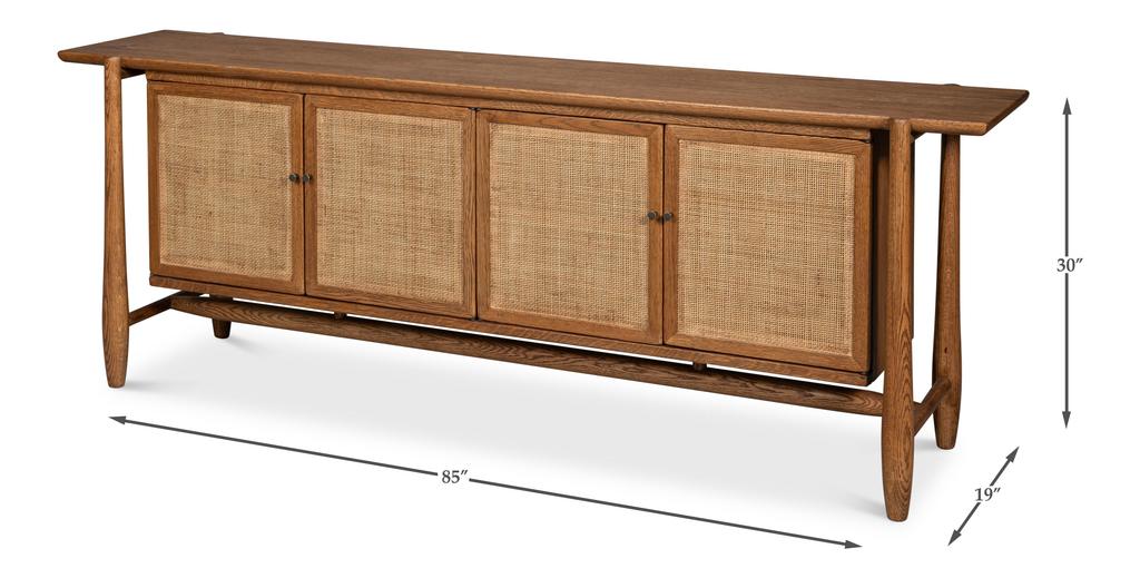 Nido Natural 4 Doors Sideboard - Ornate Home