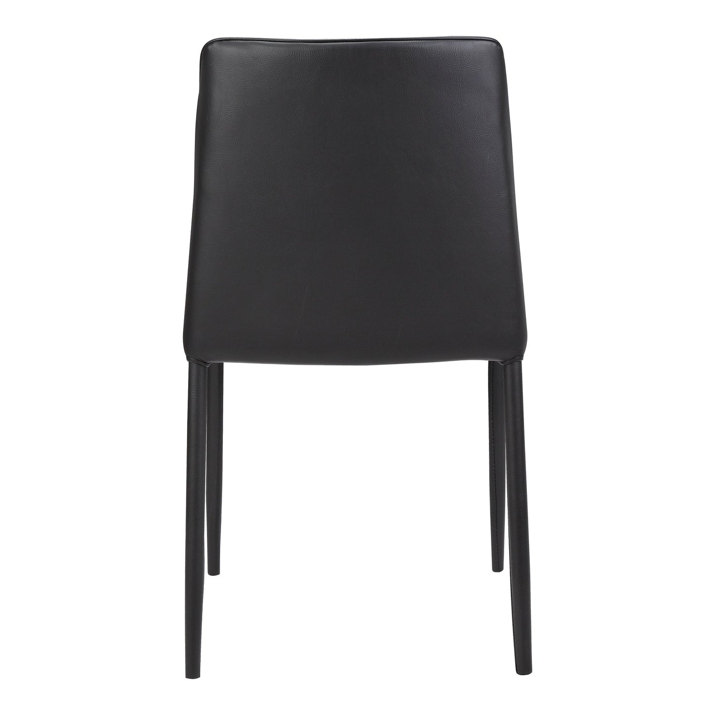 Nora Black Vegan Leather Dining Chair (Set of 2) - Ornate Home