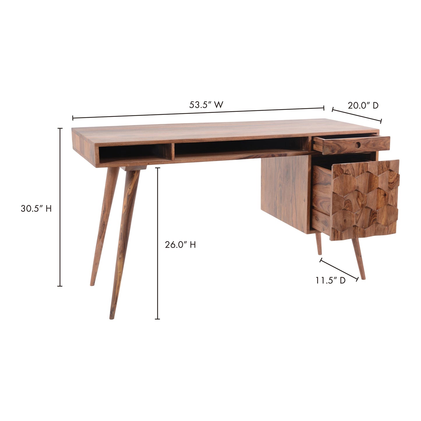 O2 Natural Desk - Ornate Home