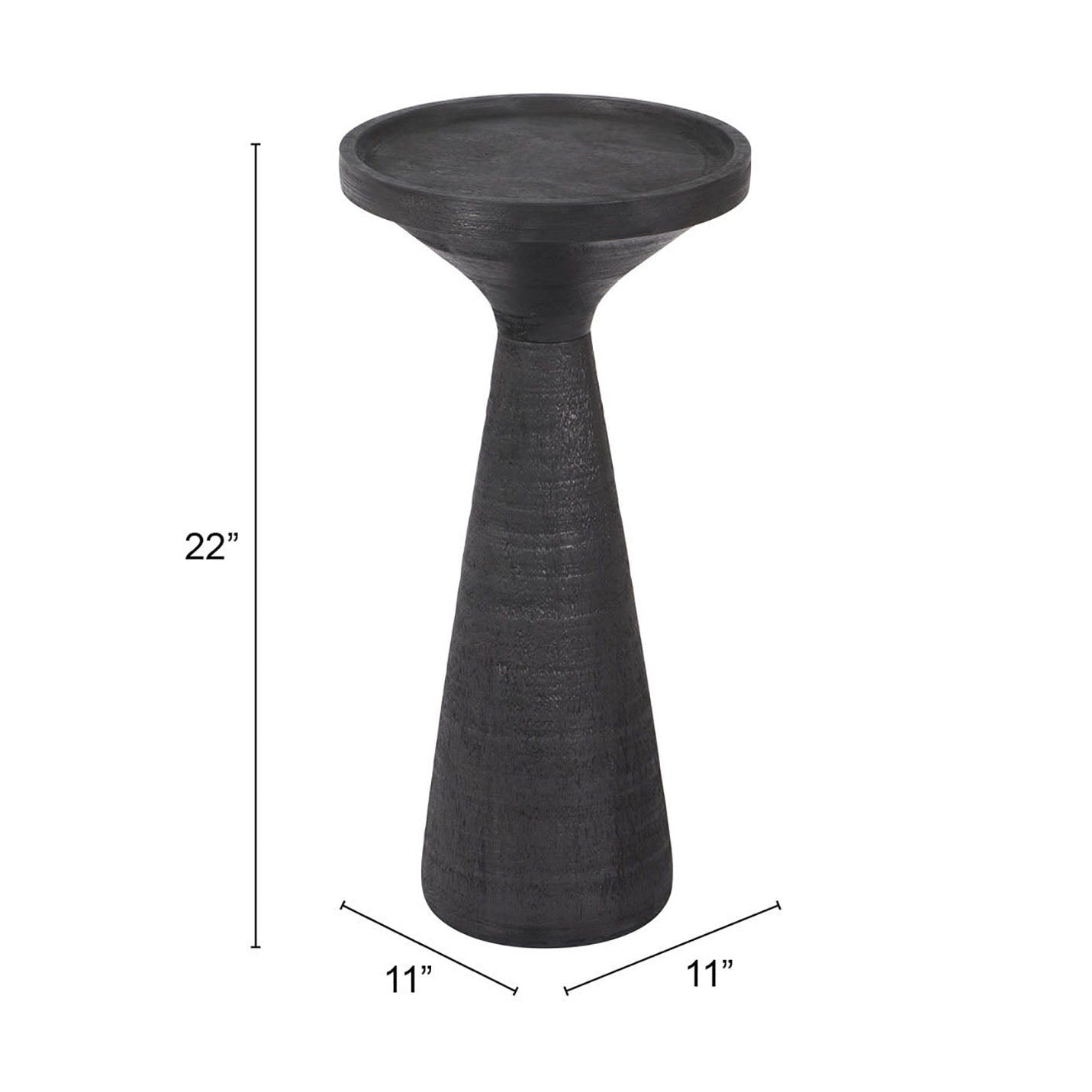 Omni Black Side Table - Ornate Home