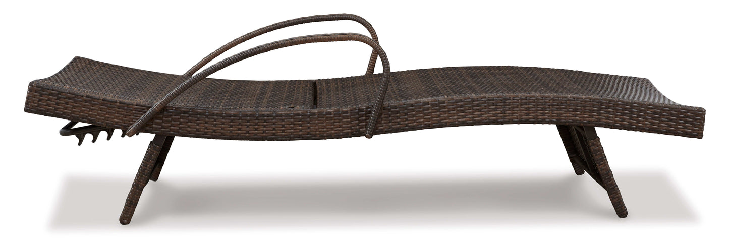 Kantana Brown Chaise Lounge (Set of 2)