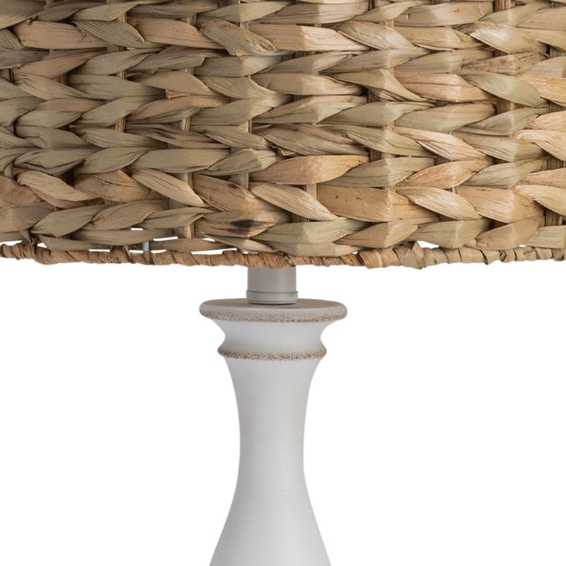 Palmer White/Natural Candlestick Lamp (Set of 2) - Ornate Home