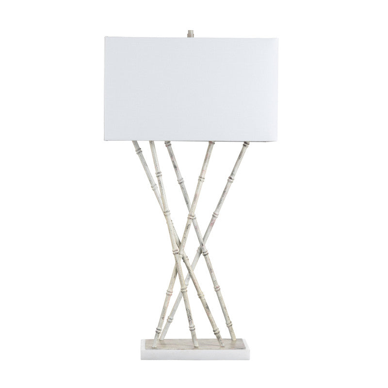 Parrish White Table Lamp - Ornate Home