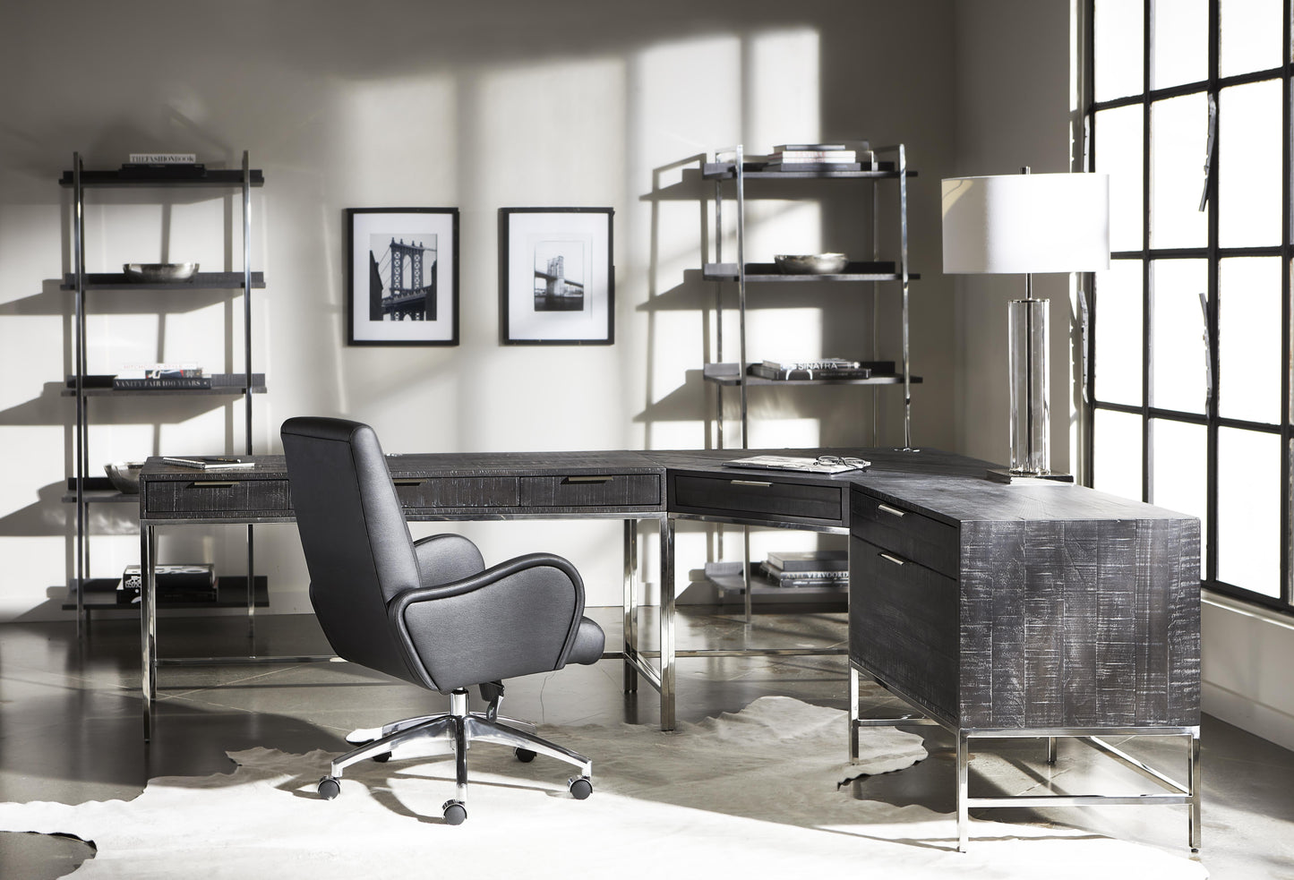Patterson Black Office Chair - Ornate Home