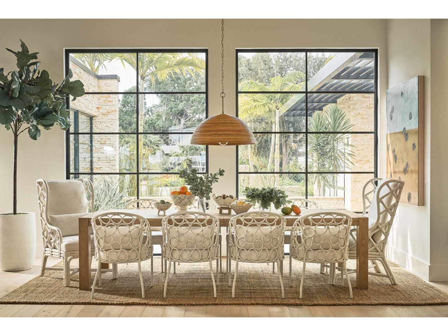 Pebble Nomad Snow/Sea Salt Dining Chair - Ornate Home