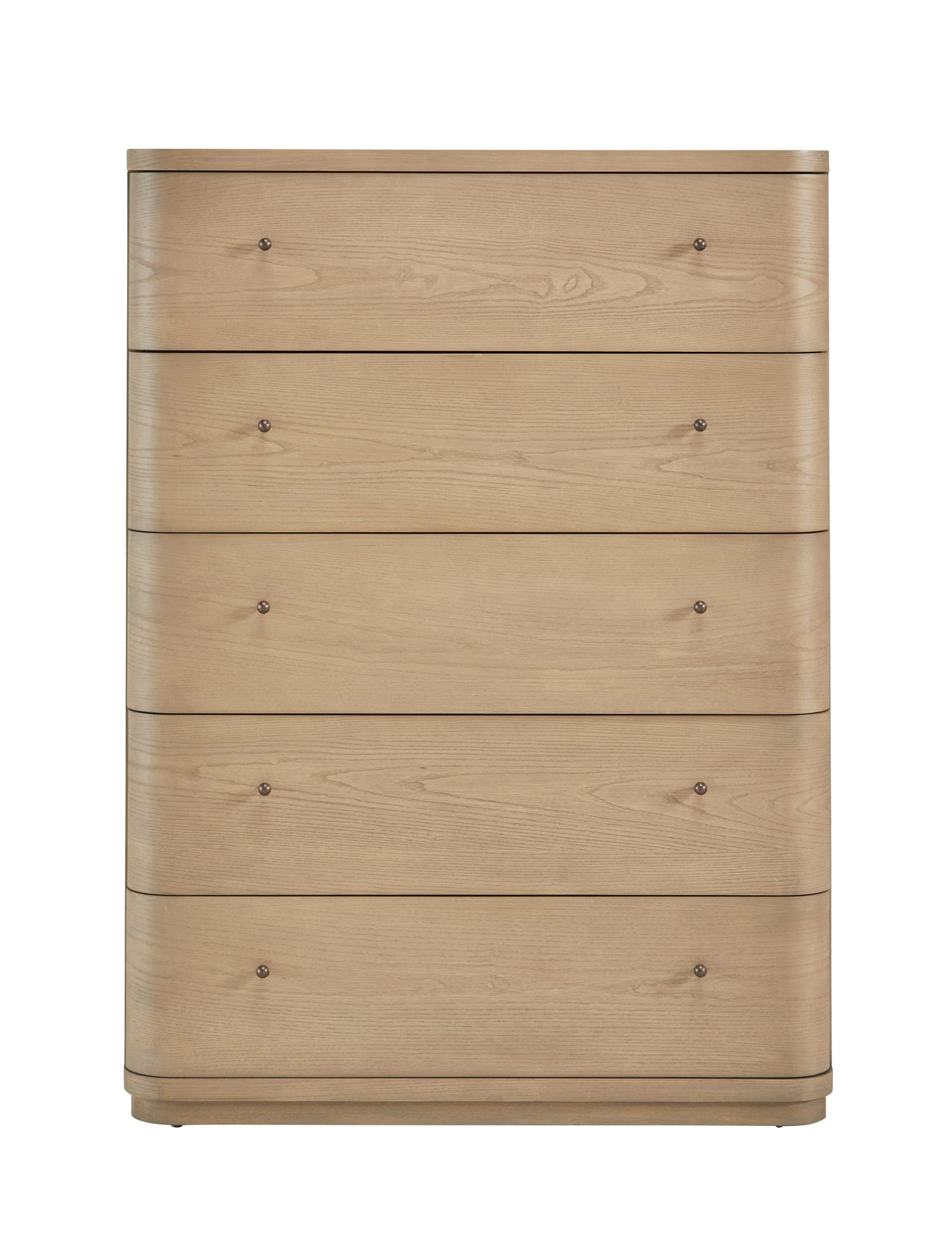 Penny Five Drawer White Ash Chest in Buff Cream - Ornate Home