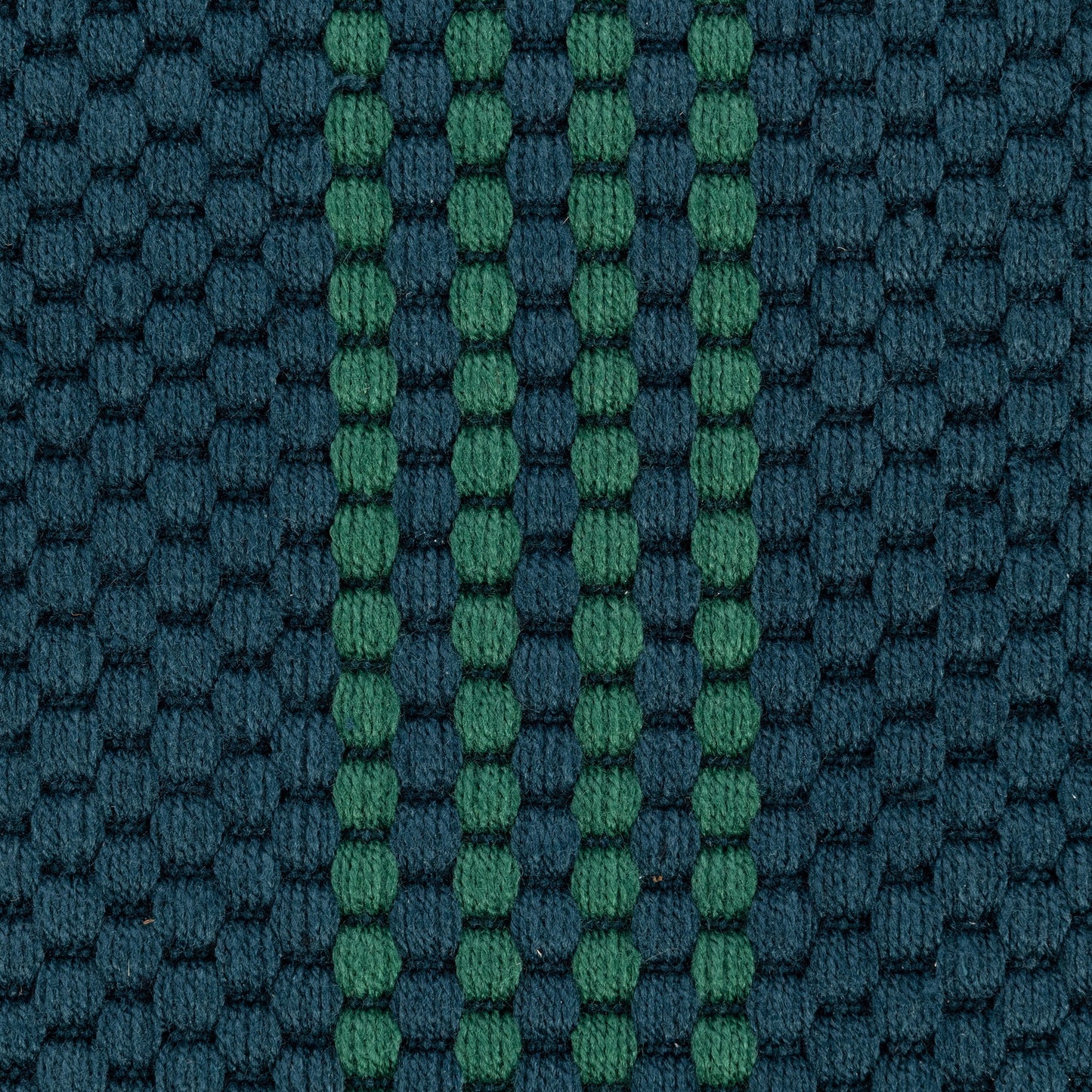 Performance Sorrento Deep Blue/Green Stripe Rug - Ornate Home