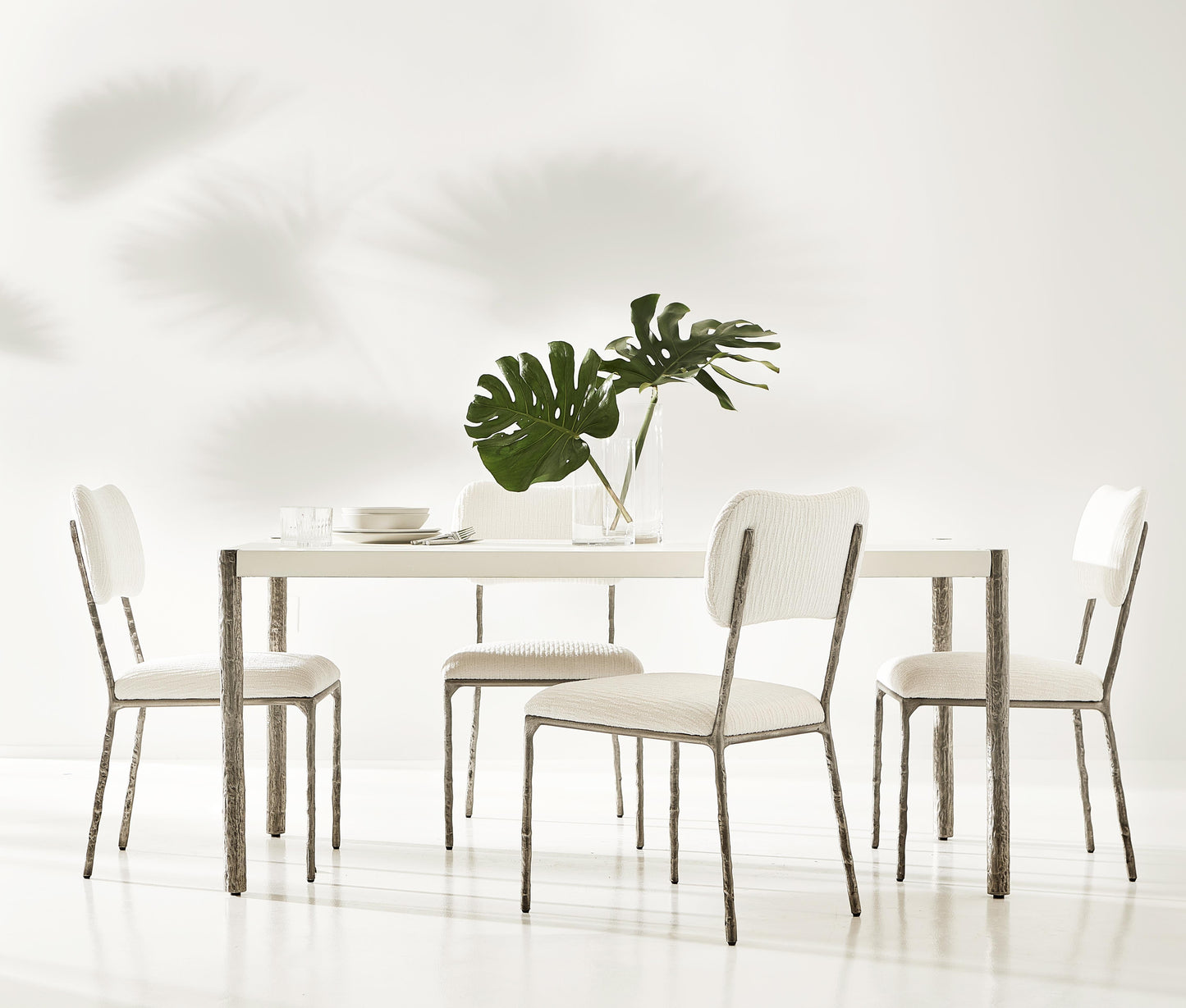 Perissa Graphite/White/Cream Outdoor Side Chair - Ornate Home