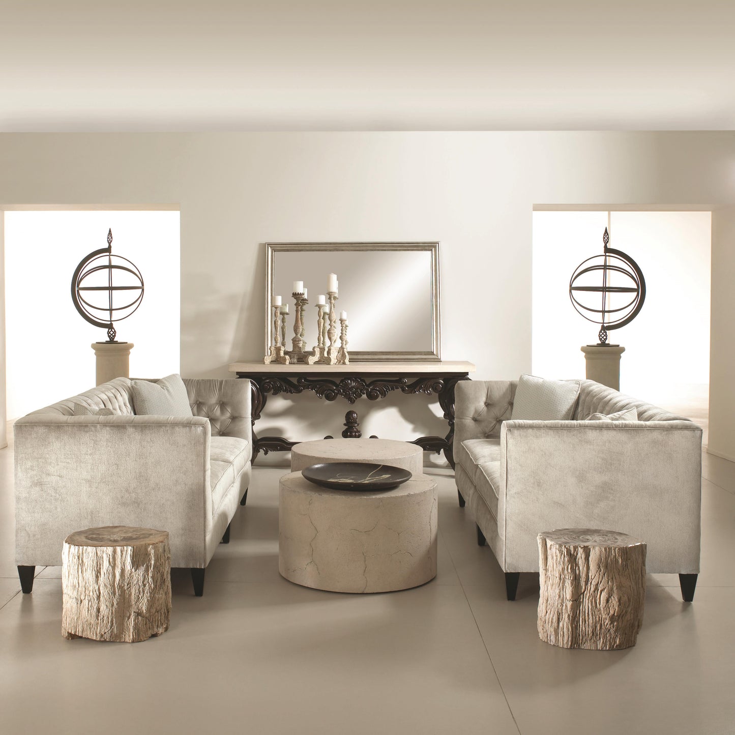 Petrified Petrified Wood Accent Table - Ornate Home