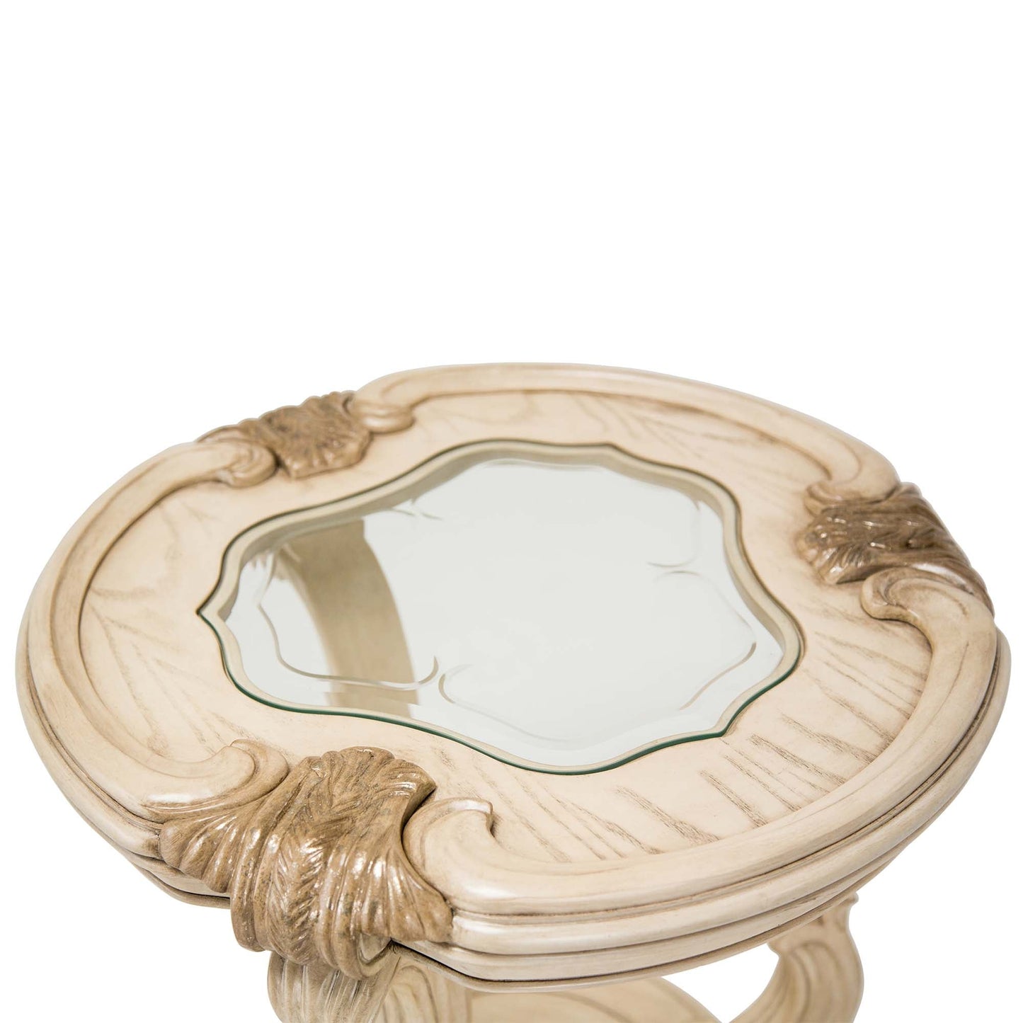 Platine de Royale Champagne Chairside Table - Ornate Home