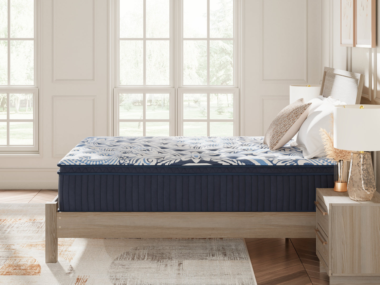 Plush Luxe 2.0 Blue Queen Mattress- Viva Furn