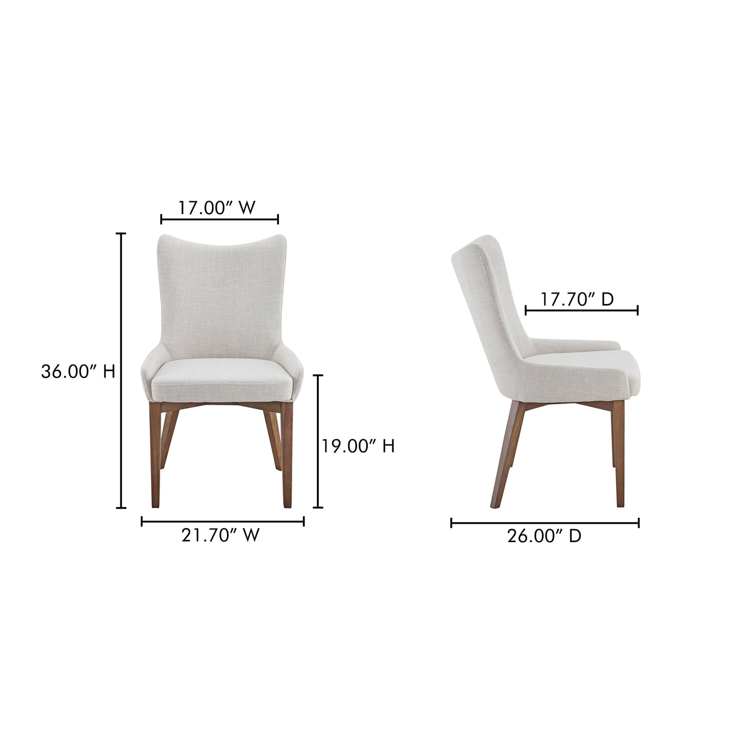 Potter Beige Dining Chair - Ornate Home