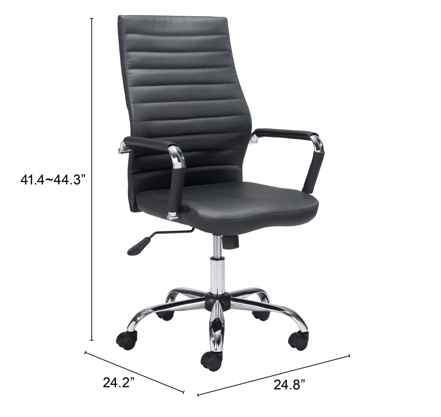 Primero Black Office Chair - Ornate Home