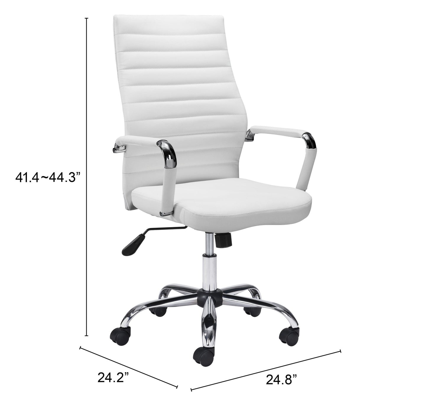 Primero White Office Chair - Ornate Home