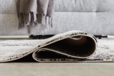 Langwell Black/Gray/White Medium Rug - Ornate Home