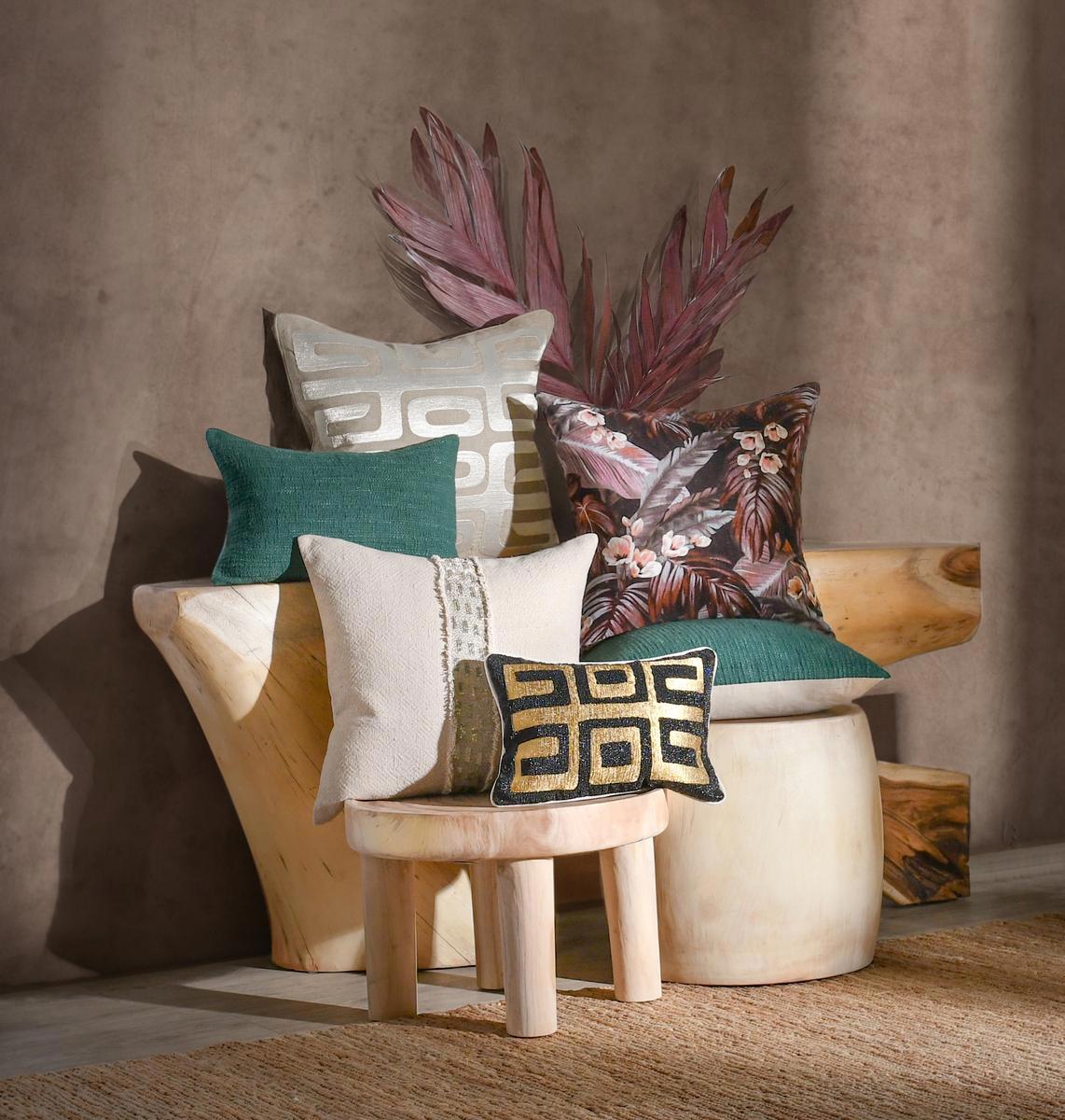 RO Makana Brown 22x22 Throw Pillow - Ornate Home
