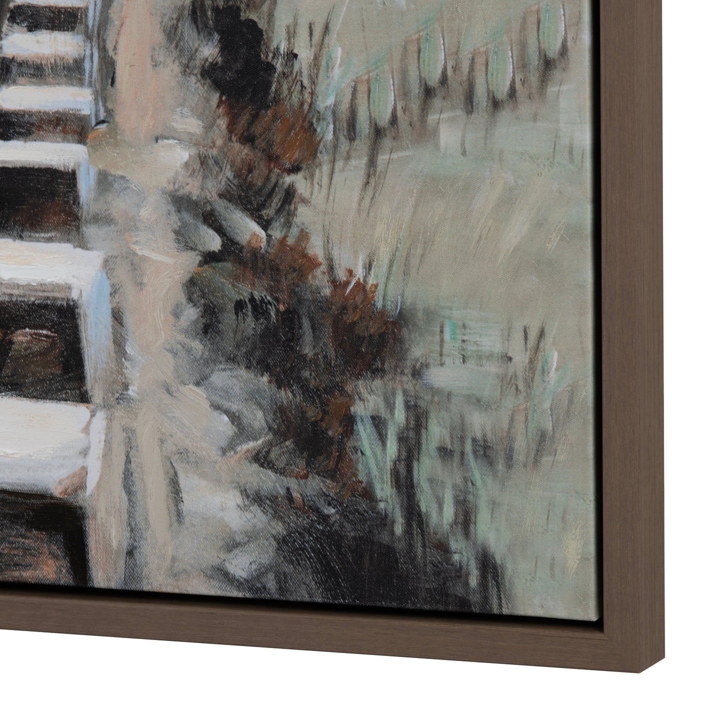 Rails Away Blue/Green Canvas - Ornate Home