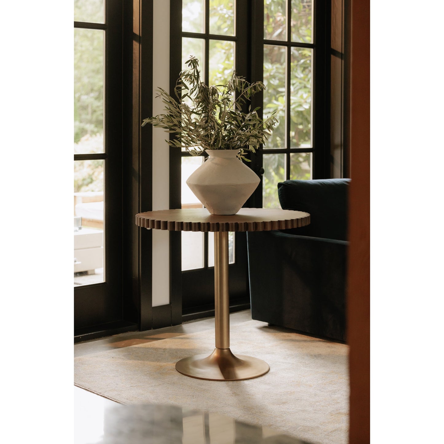 Raja White Medium Decorative Vessel - Ornate Home