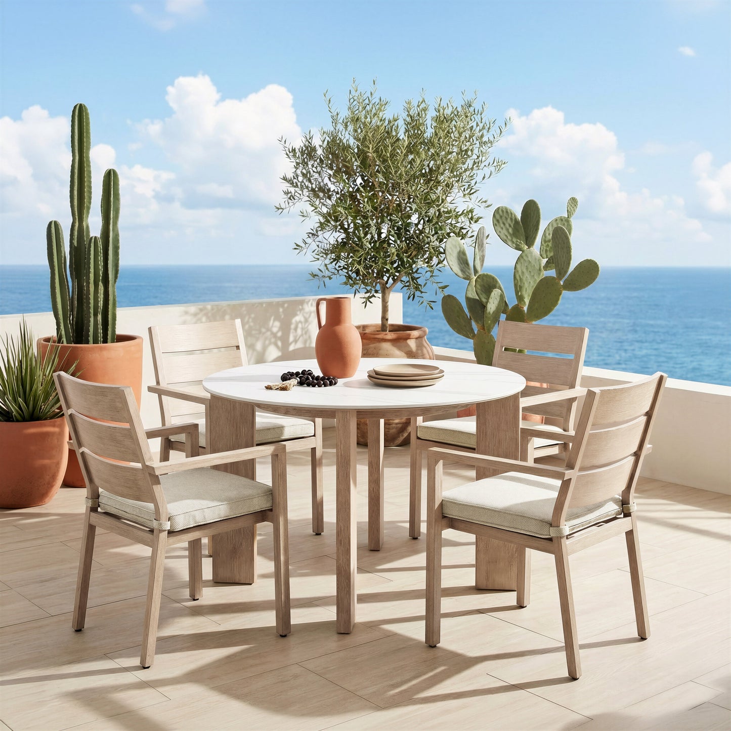 Reefline Green Outdoor Dining Chair (Set of 2) - Ornate Home