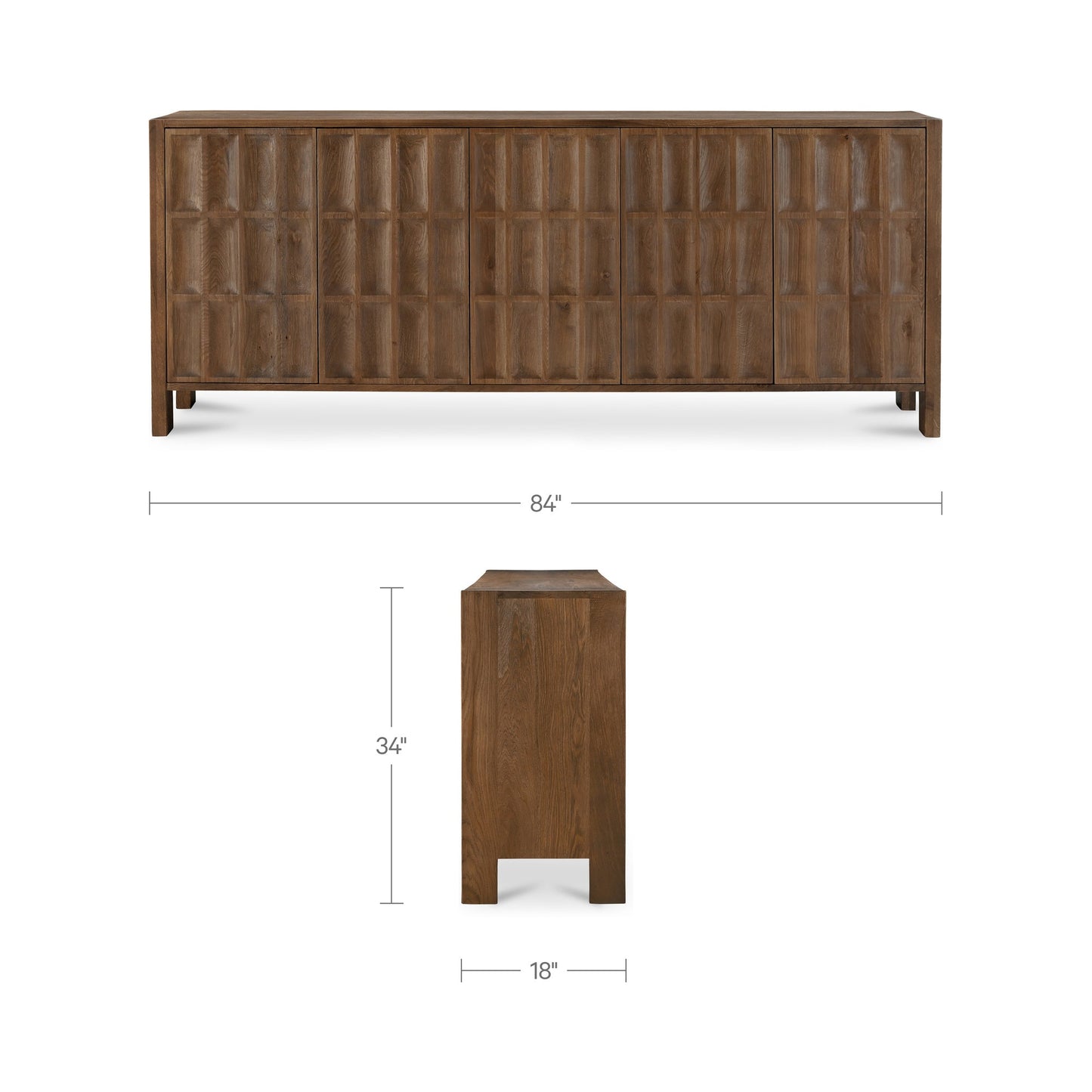 Roland Brown Sideboard - Ornate Home