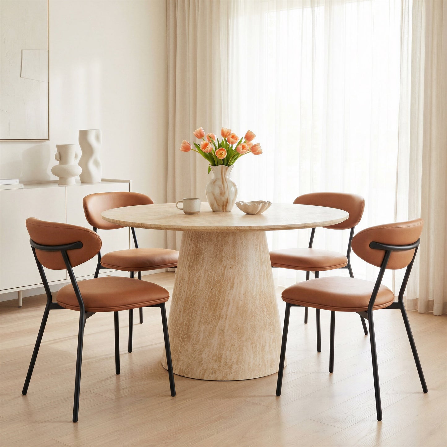 Rorun Brown Dining Chair (Set of 4) - Ornate Home