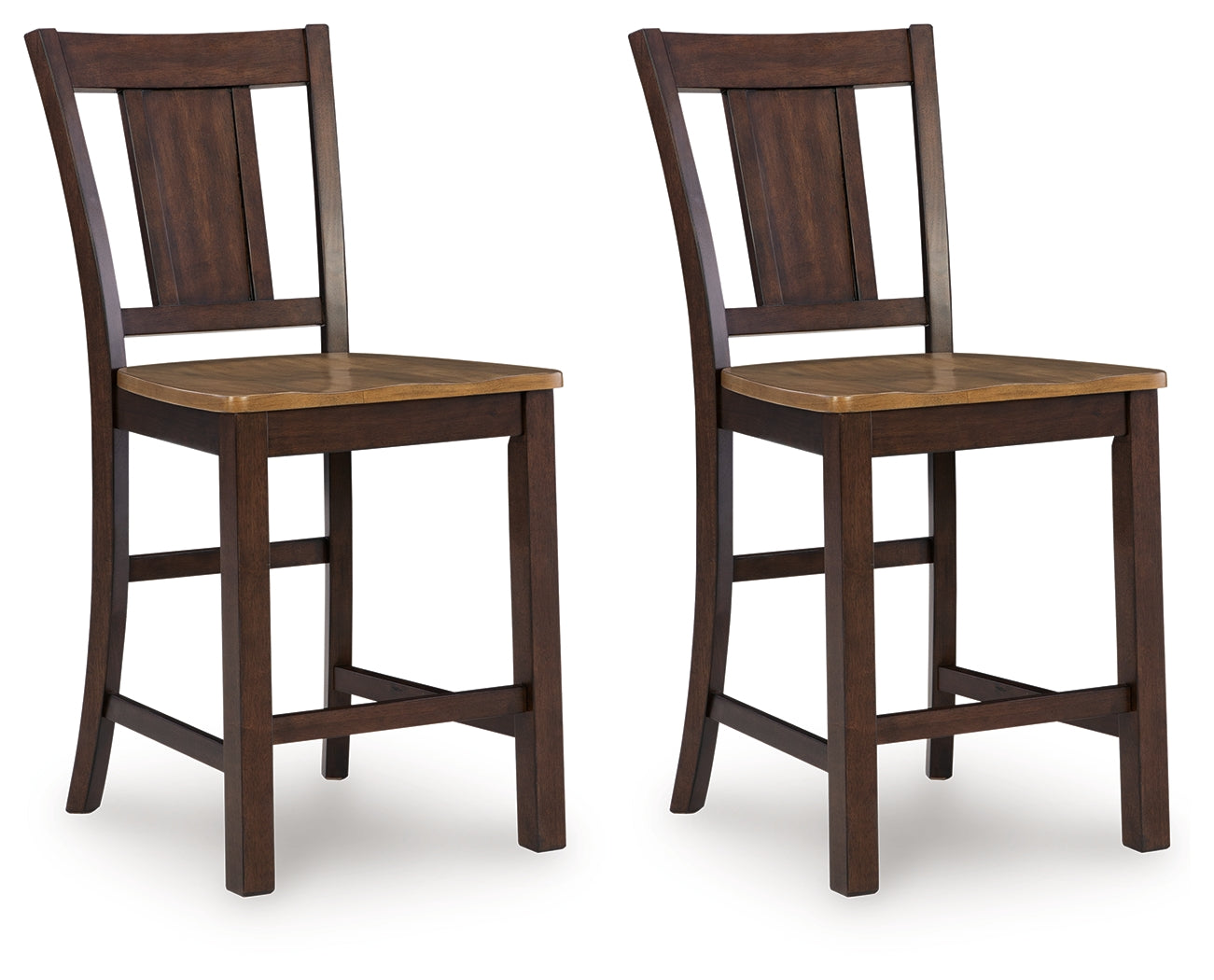 Rylandeen Light Brown/Dark Brown Barstool- Viva Furn