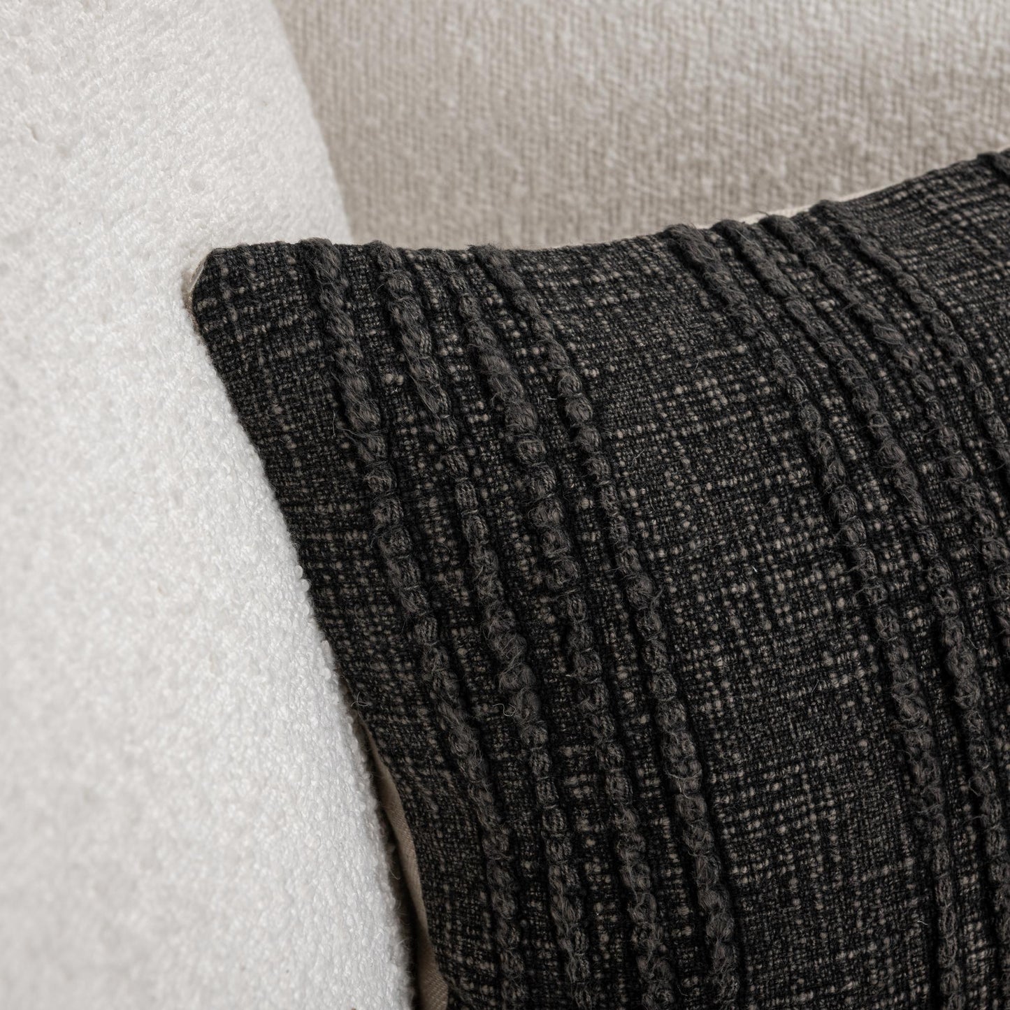 SLD Gratitude Black Multiple Sizes Throw Pillow (Set of 2) - Ornate Home