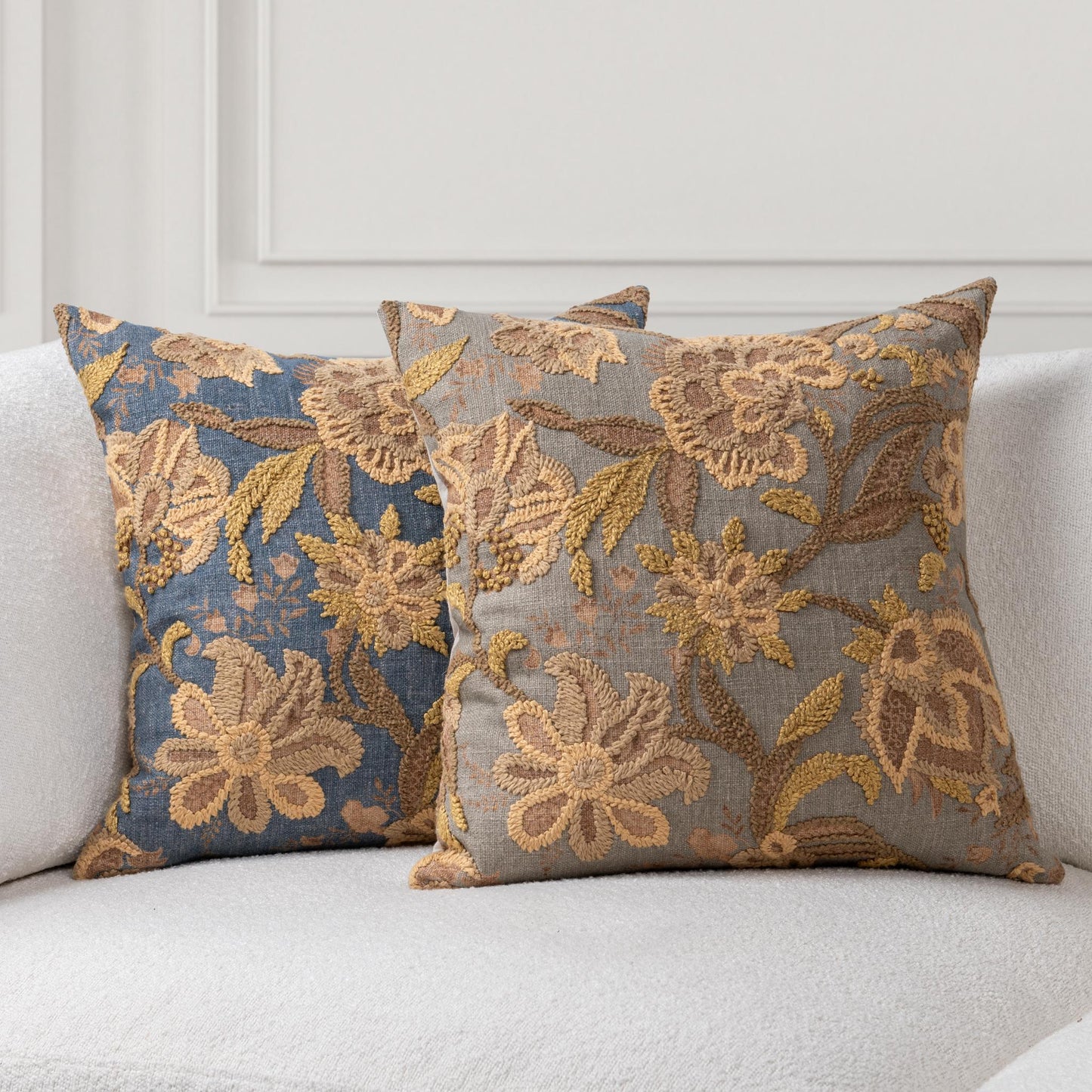 SR Anika Dry Sage 22x22 Throw Pillow (Set of 2) - Ornate Home