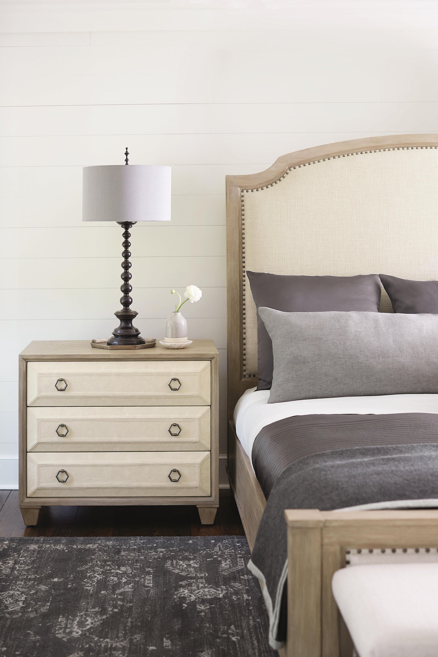 Santa Barbara Sandstone Nightstand (34" W) - Ornate Home