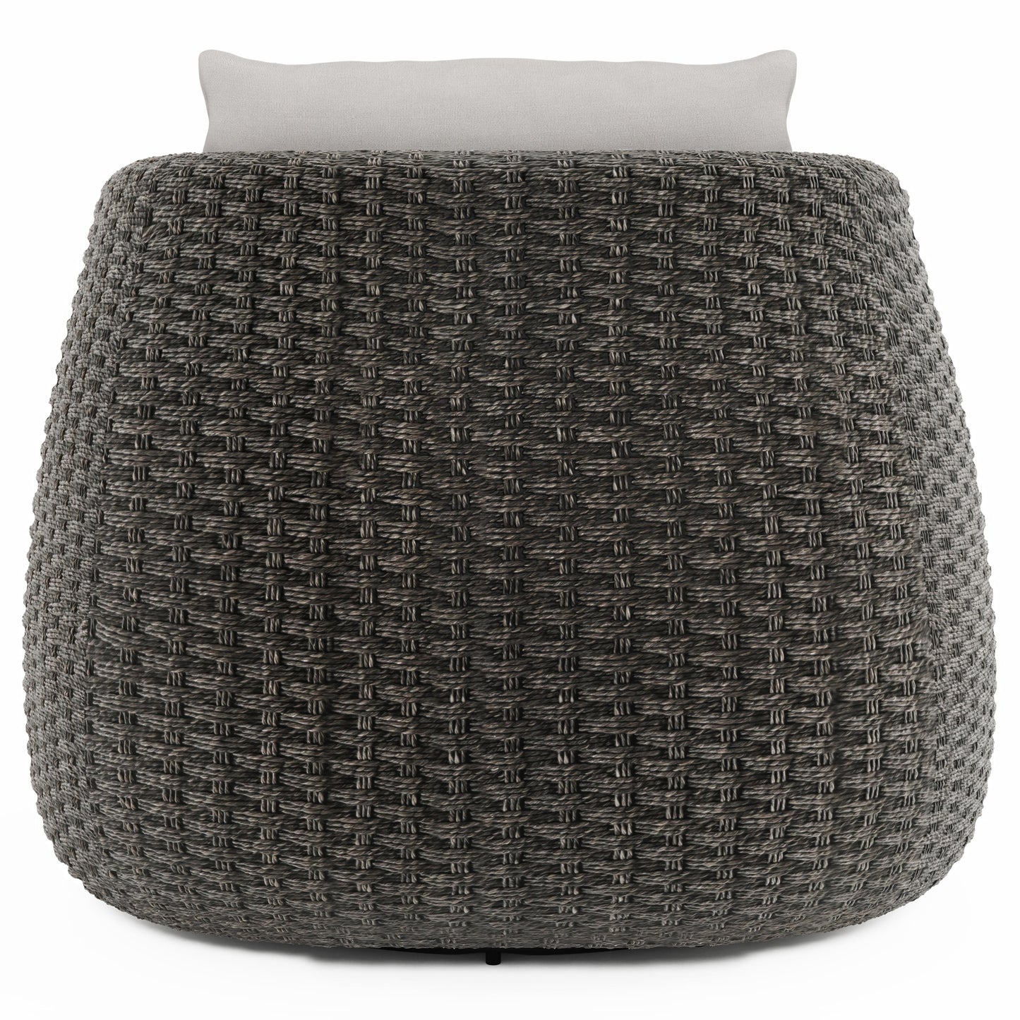 Sarene Dark Thatch/Beige/Tan Outdoor Swivel Chair - Ornate Home