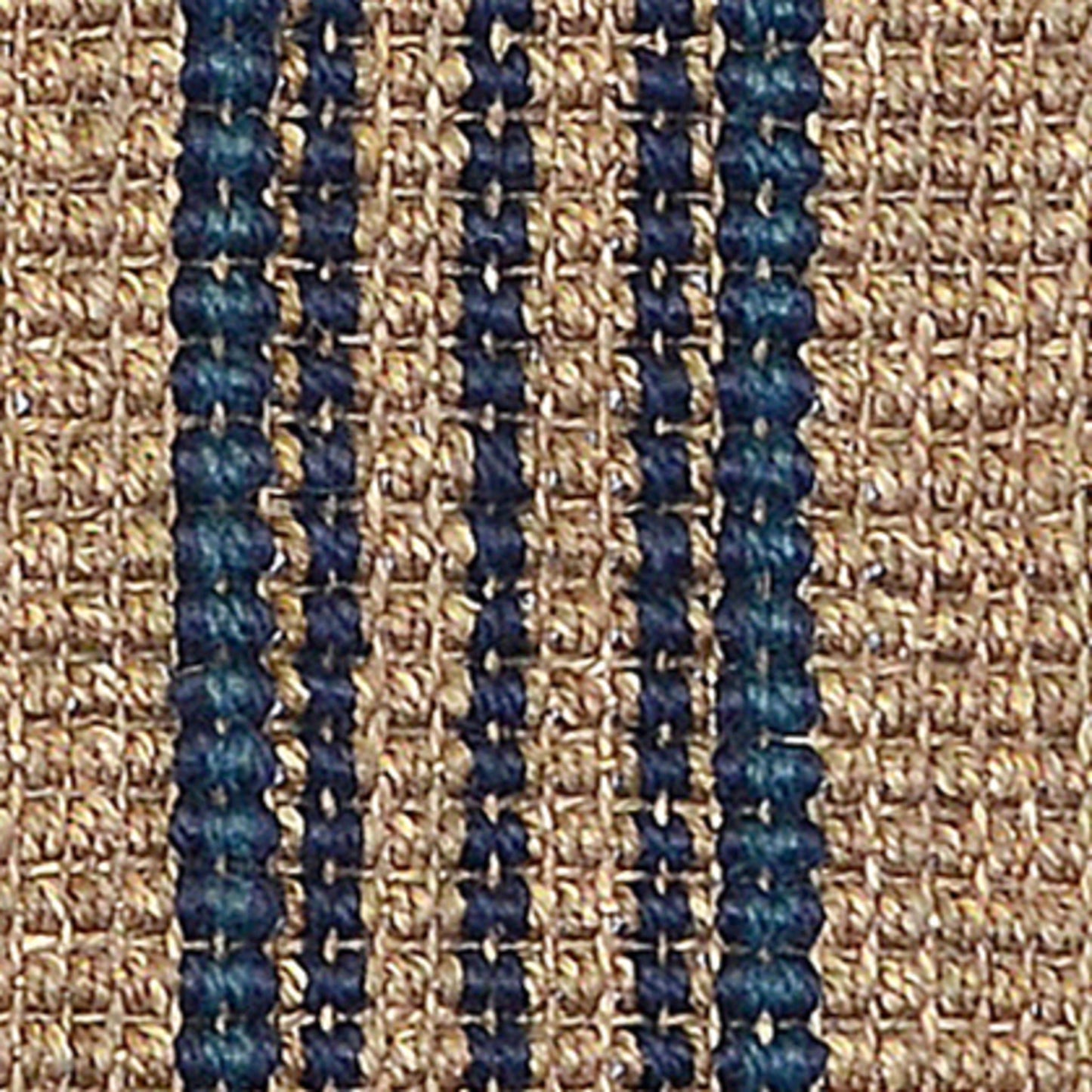 Seagrass Cabana Navy Stripe Rug - Ornate Home