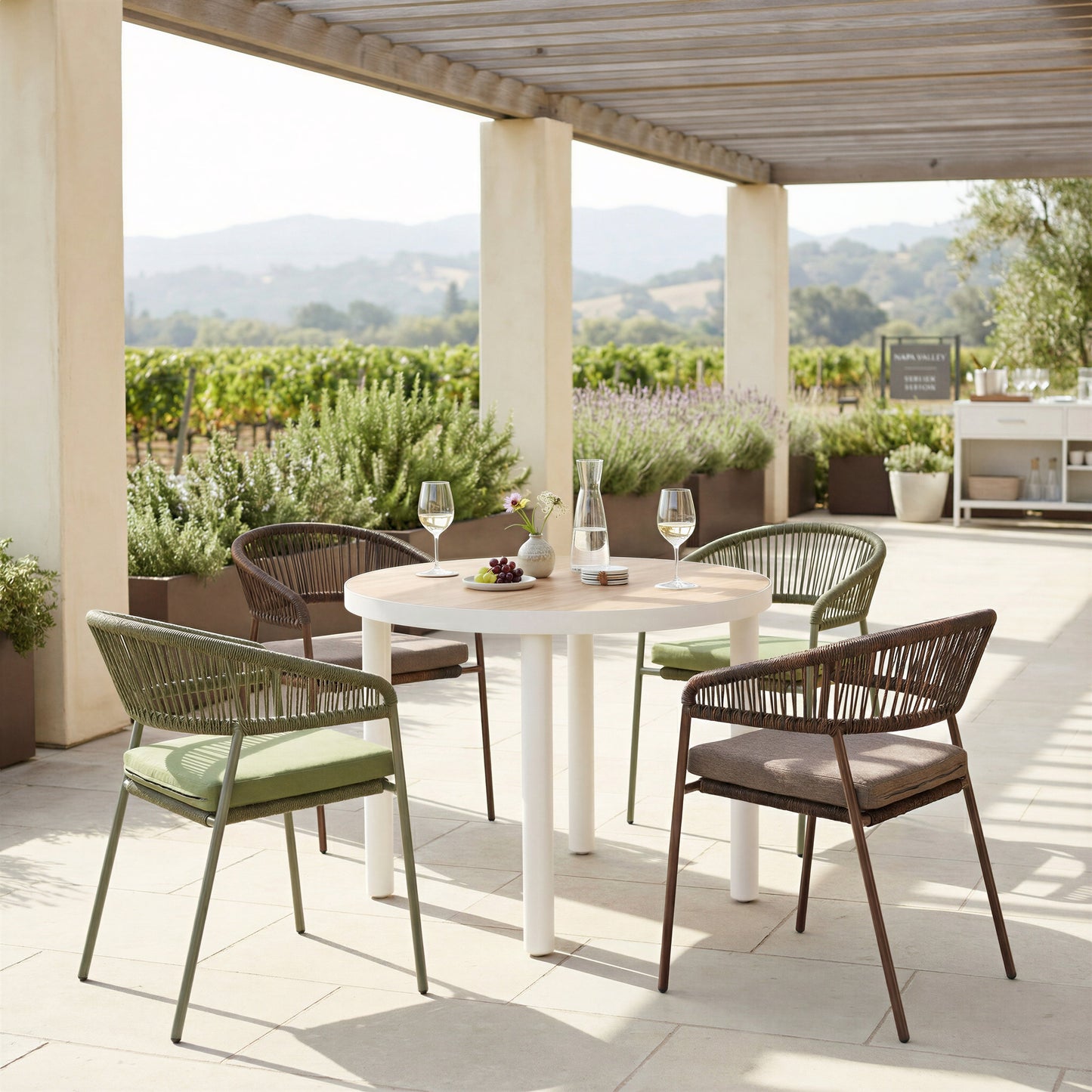 Skye Green Outdoor Dining Chair (Set of 2) - Ornate Home