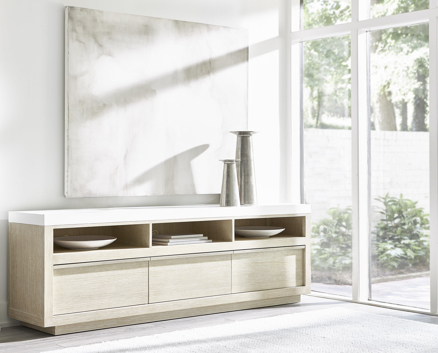 Solaria Fossil/Dune Entertainment Credenza - Ornate Home