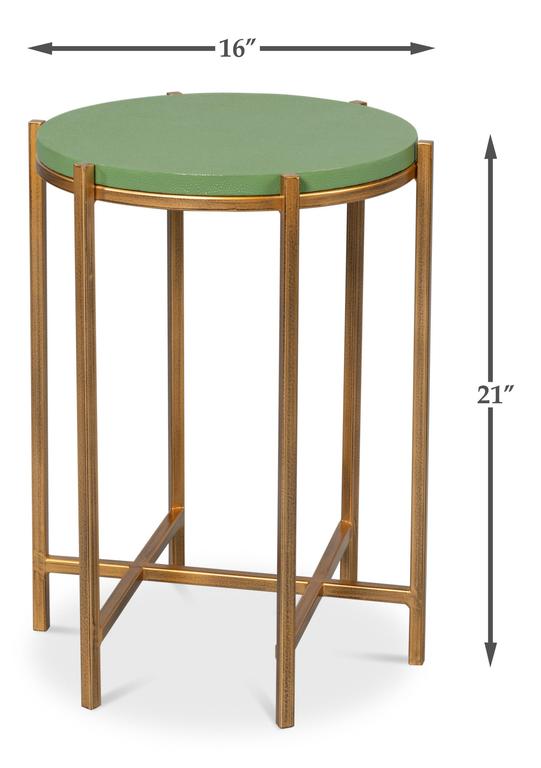 Spence Green Side Table - Ornate Home