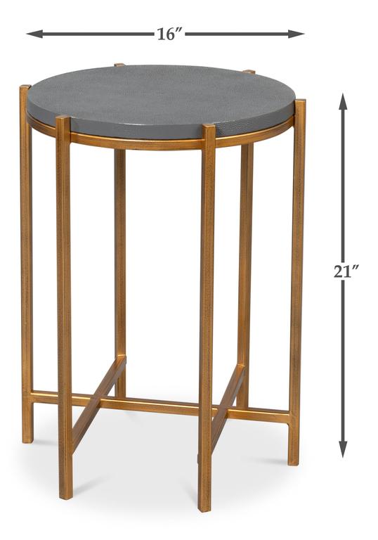 Spence Grey Side Table - Ornate Home