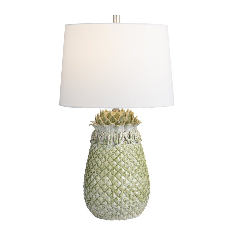 St. Simon Green/White Table Lamp - Ornate Home