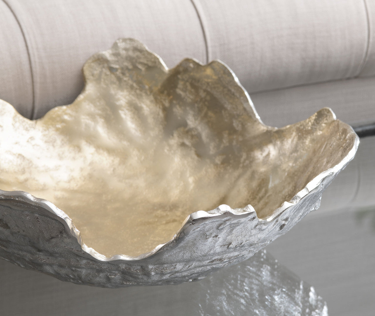 Suri Gold Sculpted Bowl (Set of 2) - Ornate Home