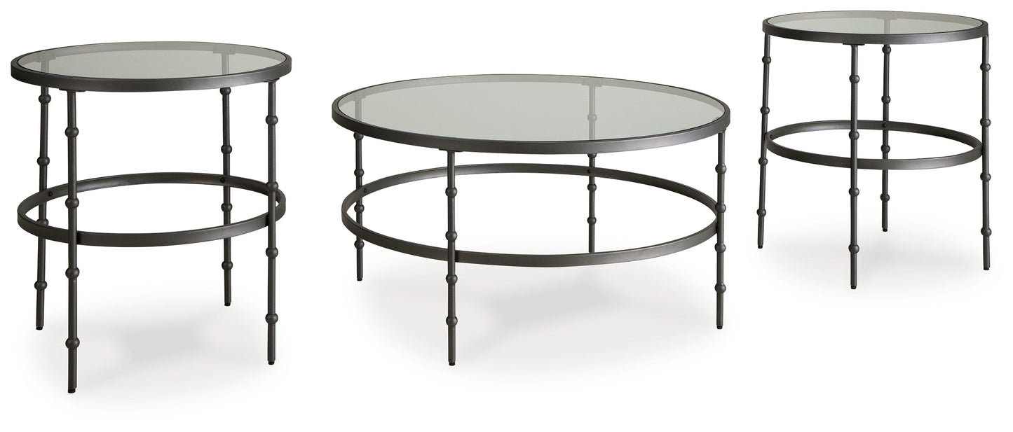 Kellyco Gunmetal Occasional Table Set (Set of 3)