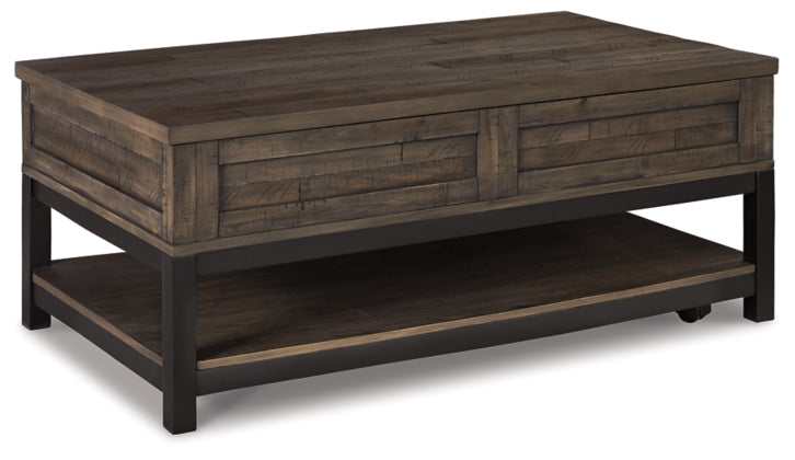 Johurst Grayish Brown Lift Top Coffee Table
