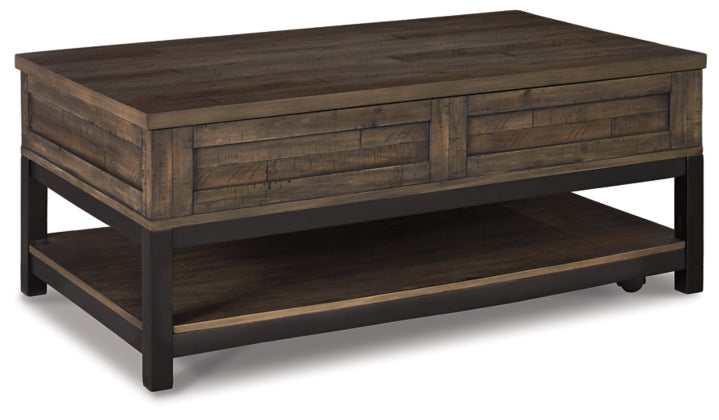 Johurst Grayish Brown Lift Top Coffee Table