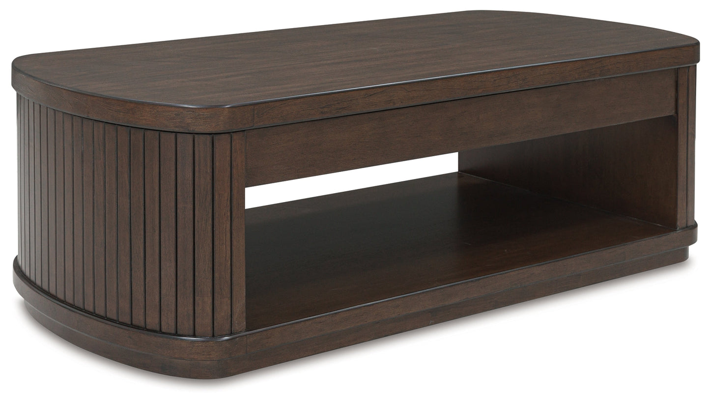 Korestone Brown Lift-Top Coffee Table
