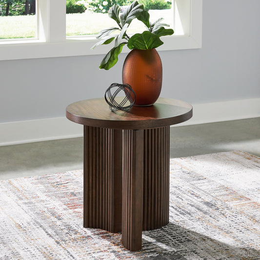 Korestone Brown End Table